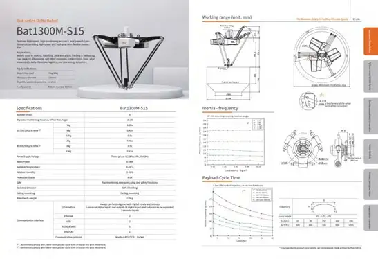 Robot Delta Robotphoenix Bat1300M-S15