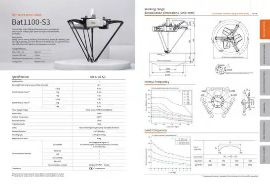 Robot Delta Robotphoenix Bat1100-S3